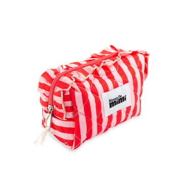 Stripe Ruffle Pouch