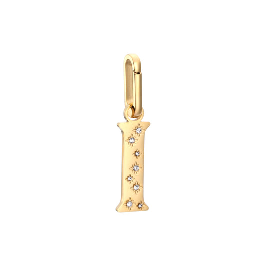 I Minnie Letter Star Necklace Charm