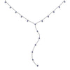 India Droplet Necklace Silver & Blue