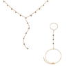 The India & Madeleine Set – Gold & Blue