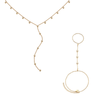 The India & Madeleine Set – Gold & Crystal