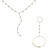 The India & Madeleine Set  – Gold & Red