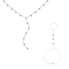 The India & Madeleine Set  – Silver & Blue
