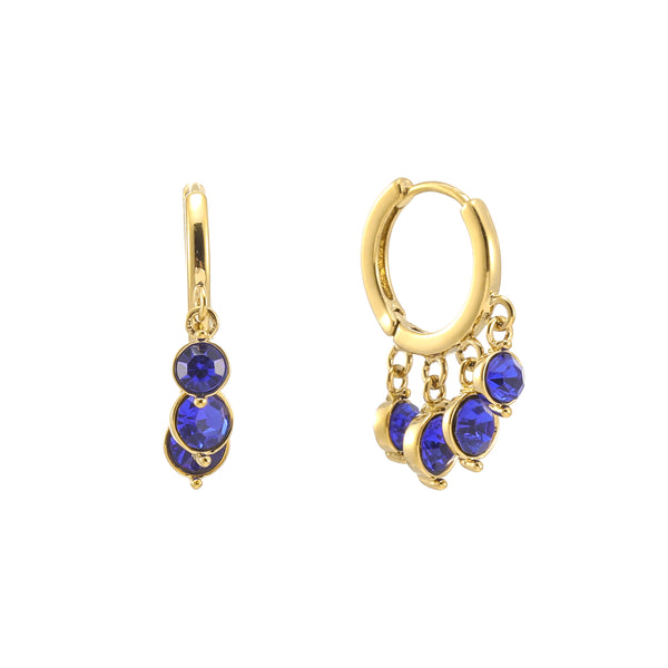 Iris Waterfall Huggie Earrings – Bijoux De Mimi