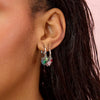 Iris Silver Rainbow Waterfall Huggie Earrings