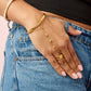 Isabel Gold Crystal Chubby Star Ring size L