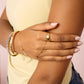 Isabel Gold Multi Blue Chubby Star Ring size L