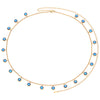 The Faiza Hoops & Ivy Belly Chain Set – Blue & Gold
