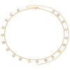 The Faiza Hoops & Ivy Belly Chain Set – Gold & Crystal