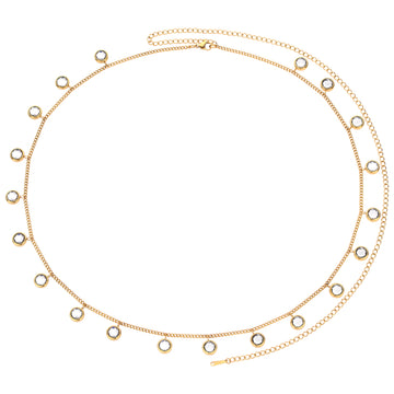 Ivy Belly Chain Crystal & Gold
