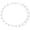 The Faiza Hoops & Ivy Belly Chain Set – Silver & Crystal