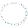 The Faiza Hoops & Ivy Belly Chain Set – Silver & Turquoise