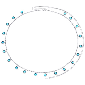 Ivy Belly Chain Turquoise & Silver
