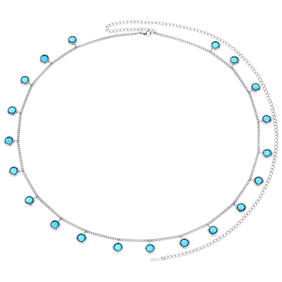 Ivy Belly Chain Turquoise & Silver