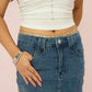 Ivy Belly Chain Crystal  & Silver