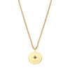 Izzy Star Pendant Necklace Blue & Gold