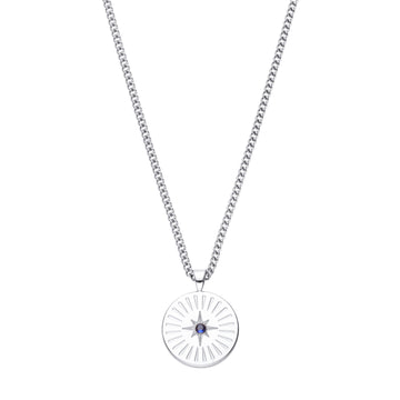 Izzy Star Pendant Necklace Blue & Silver