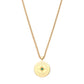 Izzy Star Pendant Necklace Green & Gold
