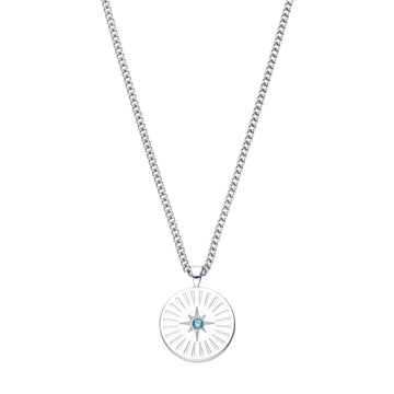 Izzy Star Pendant Necklace Turquoise & Silver