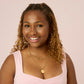 Grace Multi-Tone Droplet Necklace Pink & Gold