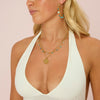 Izzy Star Pendant Necklace Turquoise & Gold