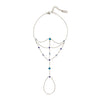 Kareena Blue Silver Hand Chain