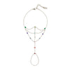 Kareena Rainbow Silver Hand Chain
