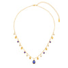 Kezia Gold Blue Star Stacking Necklace