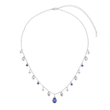 Kezia Silver Blue Star Stacking Necklace