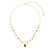 Kezia Gold Green Star Stacking Necklace