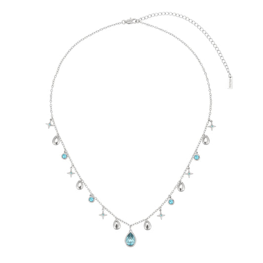 Kezia Silver Turquoise Star Stacking Necklace