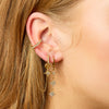 Kitty Crystal Gold Dainty Cuff & Ear Chain