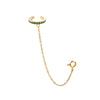 Kitty Green Gold Dainty Cuff & Ear Chain