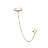 Kitty Pink Gold Dainty Cuff & Ear Chain