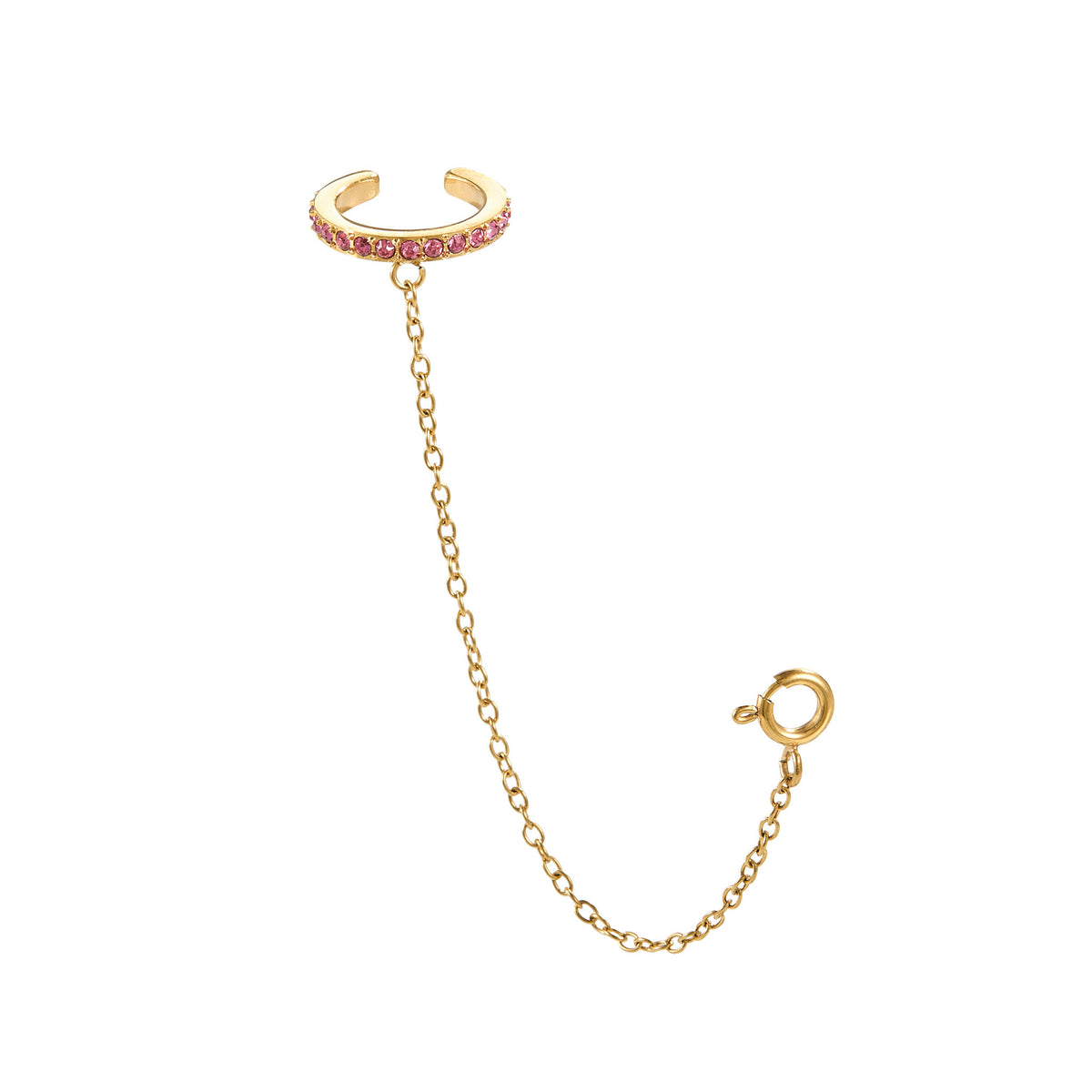 Kitty Gold Dainty Cuff & Ear Chain