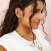 Skye Crystal Chunky Star Hoop Earrings