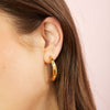 Skye Green Chunky Star Hoop Earrings