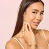 Nancy Gold Green Pull Bracelet