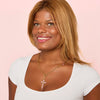 Ellie Gold Pink Chunky Charm Chain Necklace