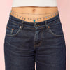 Ysabelle Silver Blue Double Droplet Stacking Belly Chain