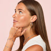 Ariella Silver Blue Stacking Star Hand Chain