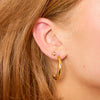 Skye Pink Chunky Half-Hoop Earrings
