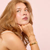 Ariella Gold Pink Stacking Star Hand Chain