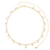 Lara Gold Crystal Double Star Stacking Belly Chain