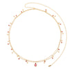Lara Gold Pink Double Star Stacking Belly Chain