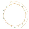 Lara Gold Turquoise Double Star Stacking Belly Chain