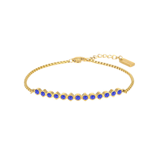 Lauren Gold Blue Bracelet