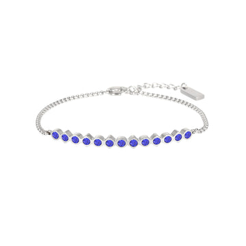 Lauren Silver Blue Bracelet