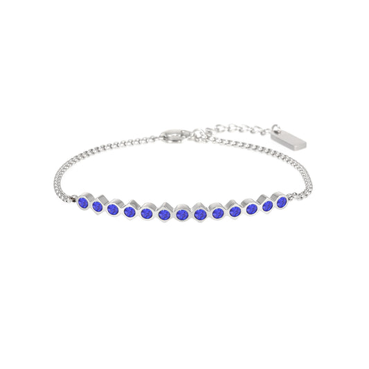 Lauren Silver Blue Bracelet
