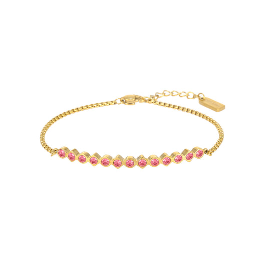Lauren Gold Pink Bracelet